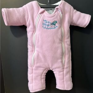 Baby Merlin's Magic Sleepsuit Pink Sleep Suit Small 3-6 Months 12-18 lbs-Used